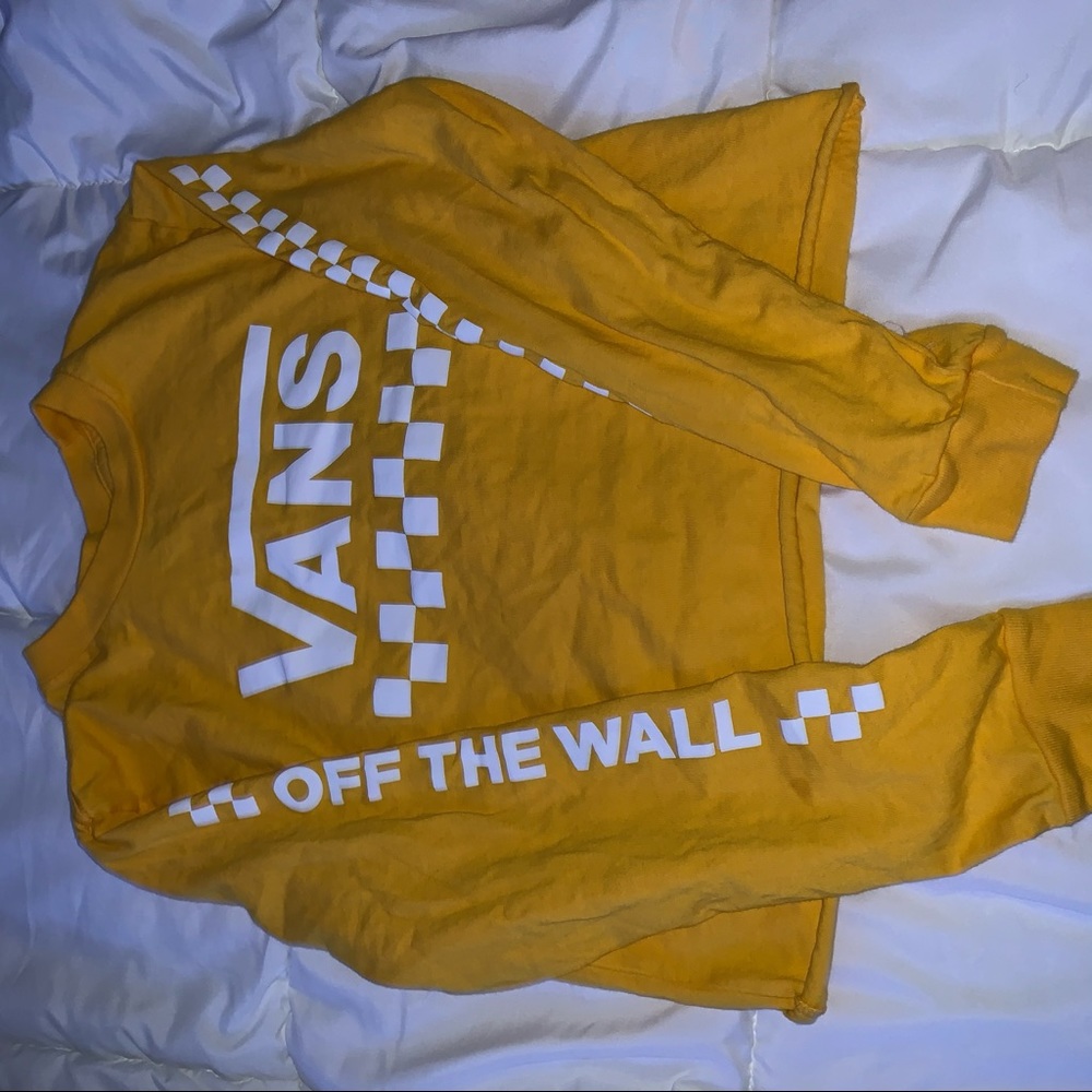 yellow vans graphic tee